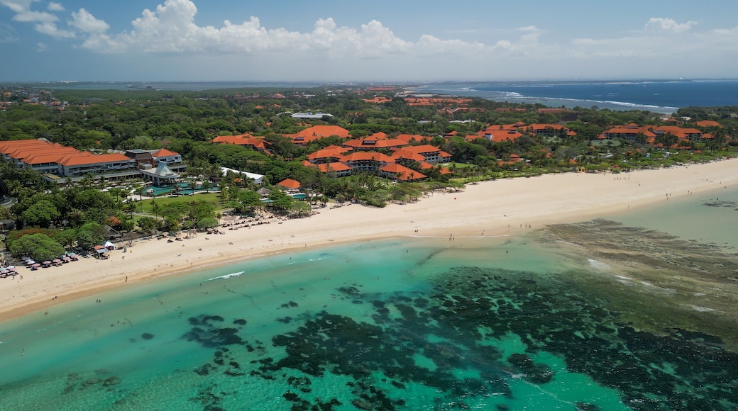Aerial view of Nusa Dua Beach in Bali