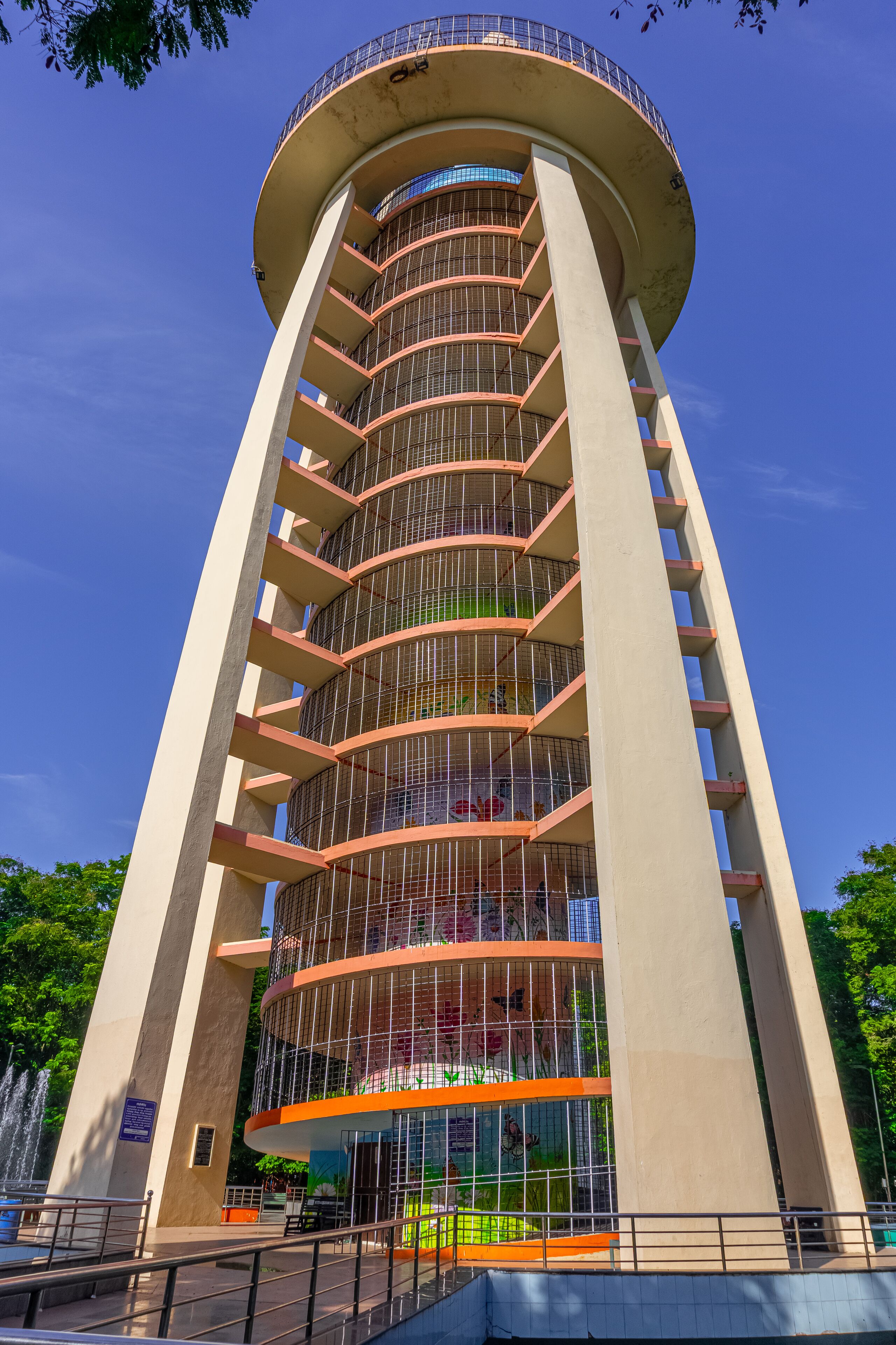 Anna Nagar Tower Park, officially known as Dr Visvesvaraya Tower Park, is an urban park in the suburb of Anna Nagar, Chennai. It hosts a 133 ft (41 m) tall watch tower, which was built in 1968.