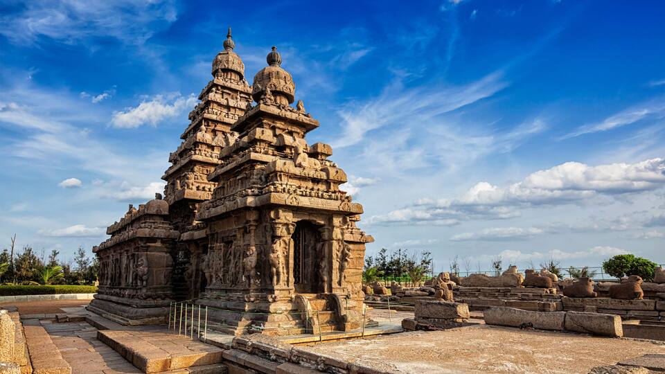 Shore temple - World heritage site in Mahabalipuram, Tamil Nad