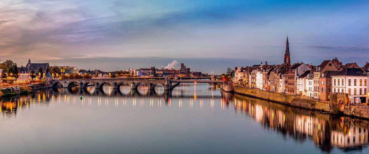 Historic Maastricht Cityscape with Iconic Landmarks