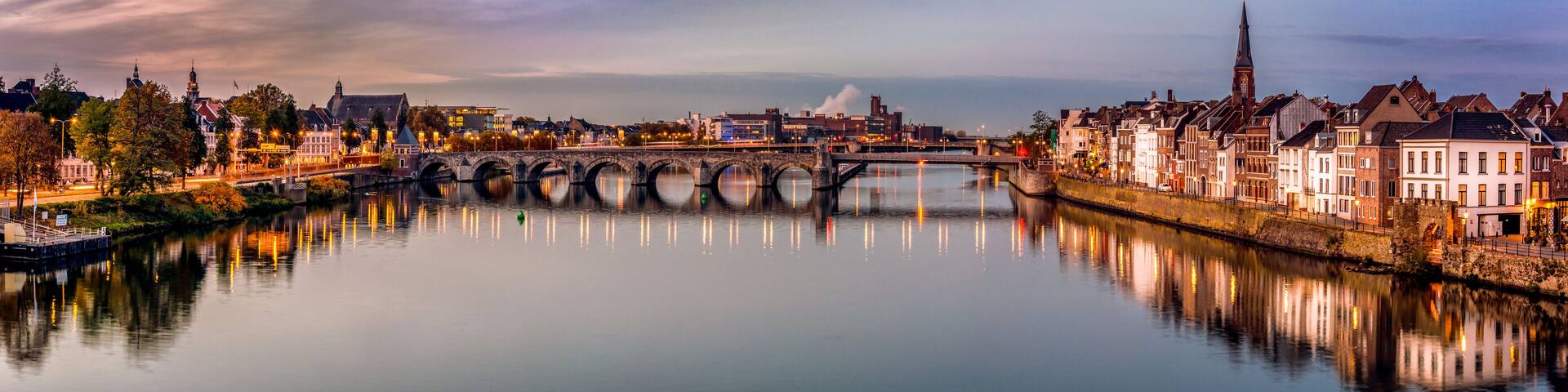 Historic Maastricht Cityscape with Iconic Landmarks