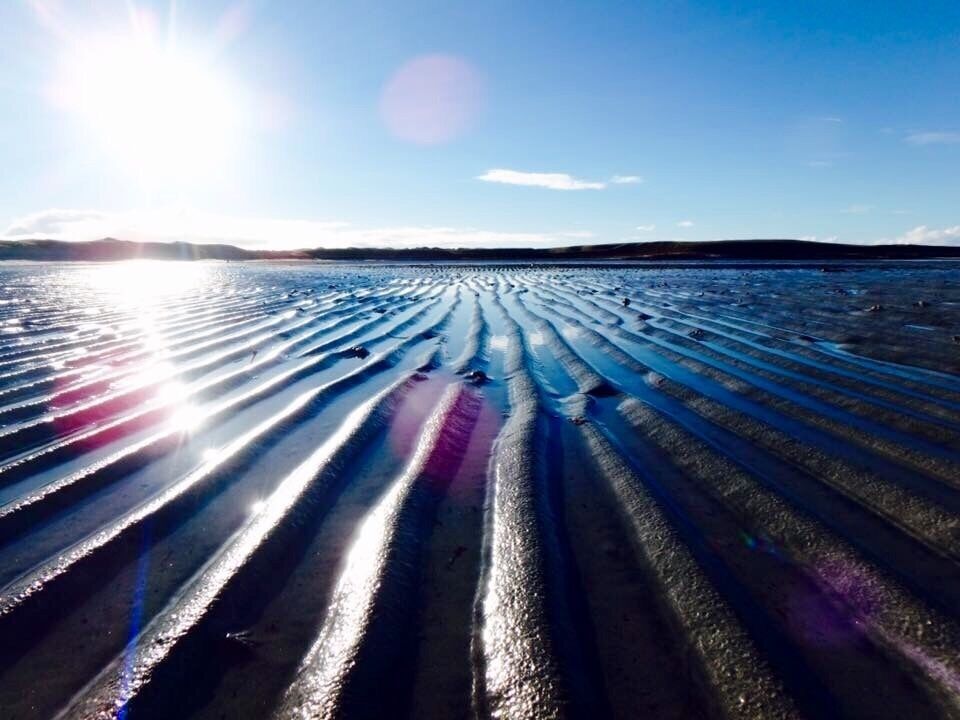 Ripples left in the sand at low tide. The best time for a walk on the beach. 
#patterns