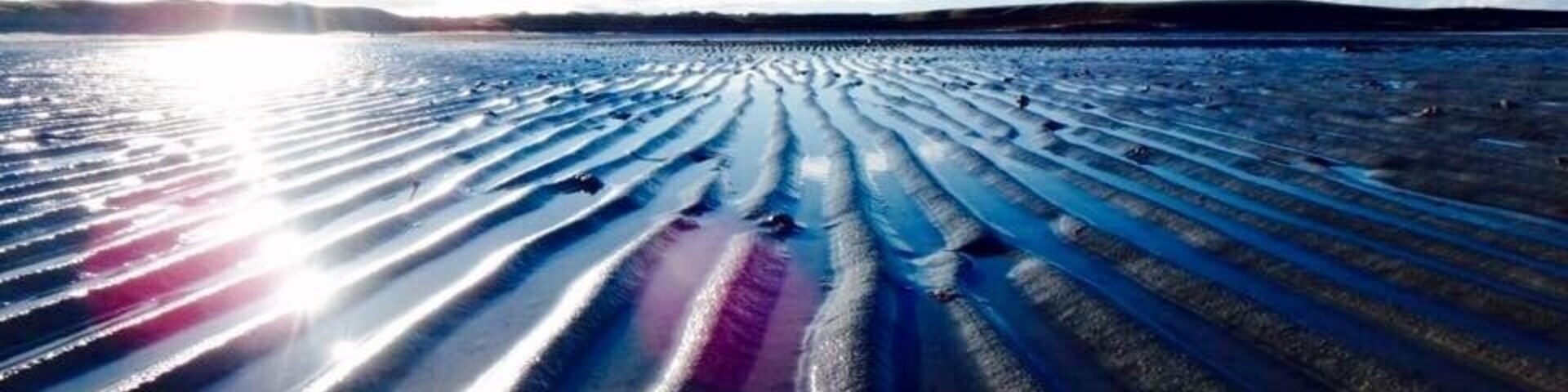 Ripples left in the sand at low tide. The best time for a walk on the beach. 
#patterns