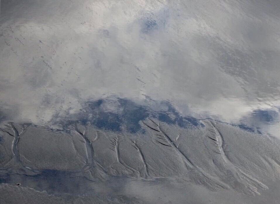 Walking on the very long beach at low tide with the clouds reflecting off the wet sand looking like tree tops on the natural design in the sand.
#Reflections sweepstakes 