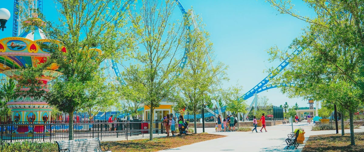 The Park at OWA featuring rides