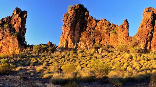 If you want to experience the Australian outback then a stay at Ross River Resort is one of the ways you could do it. It's near some of the lesser known attractions where buses don't go. A few kilometres either side are a couple of national parks but this rock outcrop is actually on their property. I was fortunate enough to be taken out there just after dawn to get this shot of what they call The Sphinx. They're lovely people by the way, the ones that run the resort.