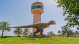 Prince Khalifa Bin Salman Park which includes views, outdoor art and a park