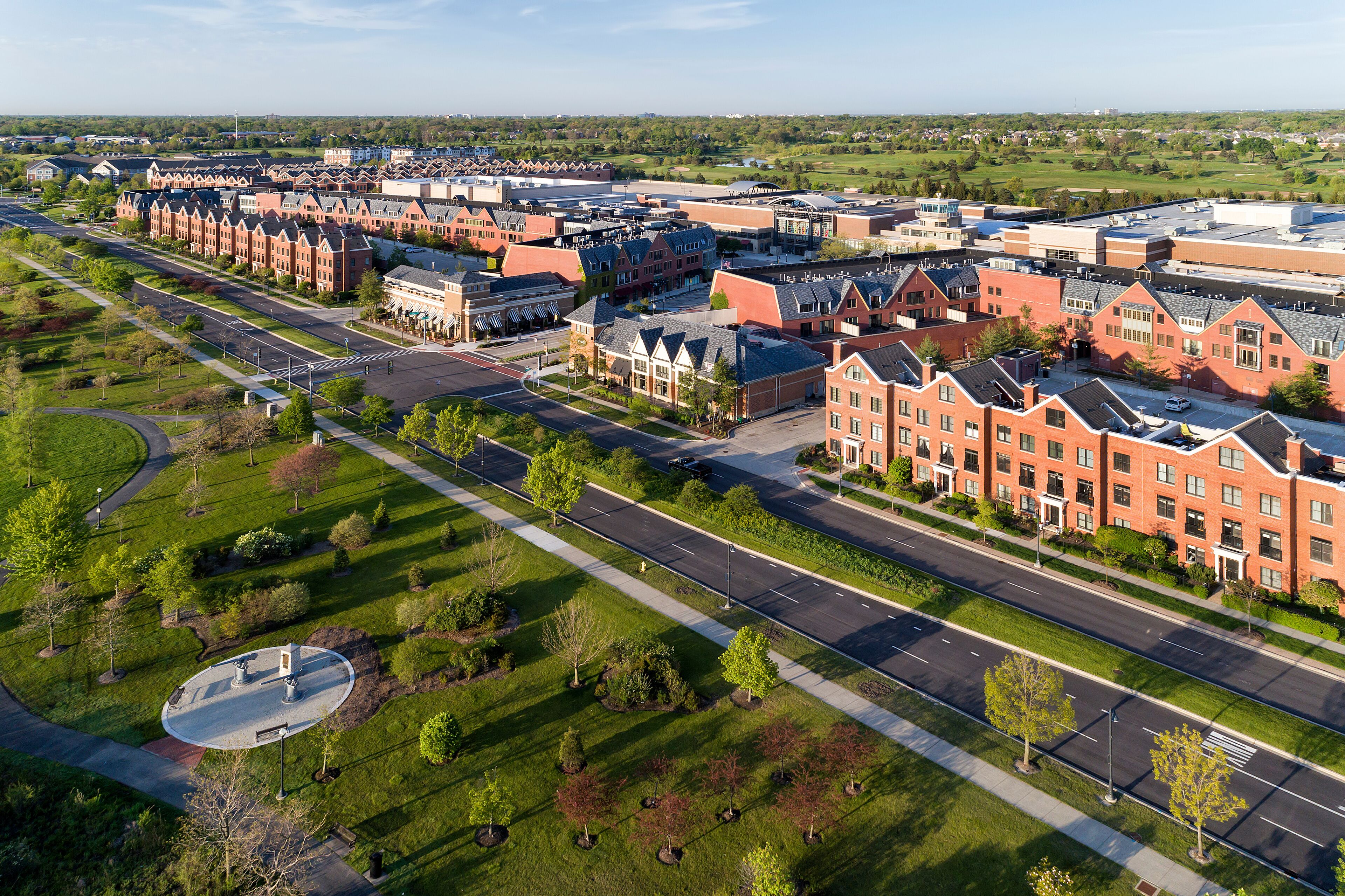 Glen Town Center Patriot Aerial