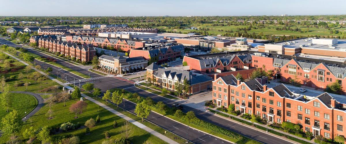 Glen Town Center Patriot Aerial