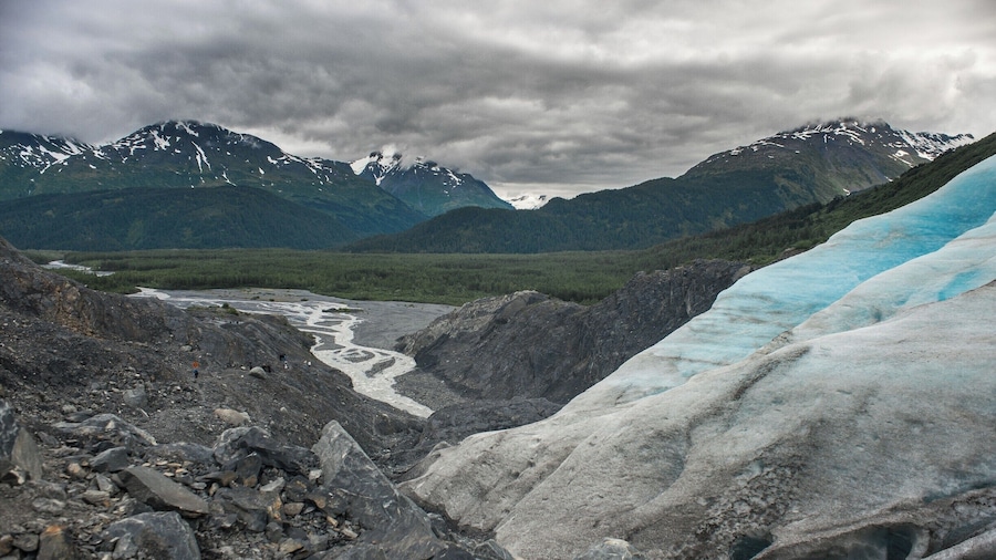 The view from Exit Glacier, the only place in Kenai Fjords #NationalPark, Alaska you can access by car. The hike is not long, but to get to the glacier requires a nimble scramble over loose rocks and gravel, making it somewhat treacherous. My first time touching a glacier! This was early July, but skies were overcast and we had a lot of rain the week we were in Alaska.
#TakeAHike