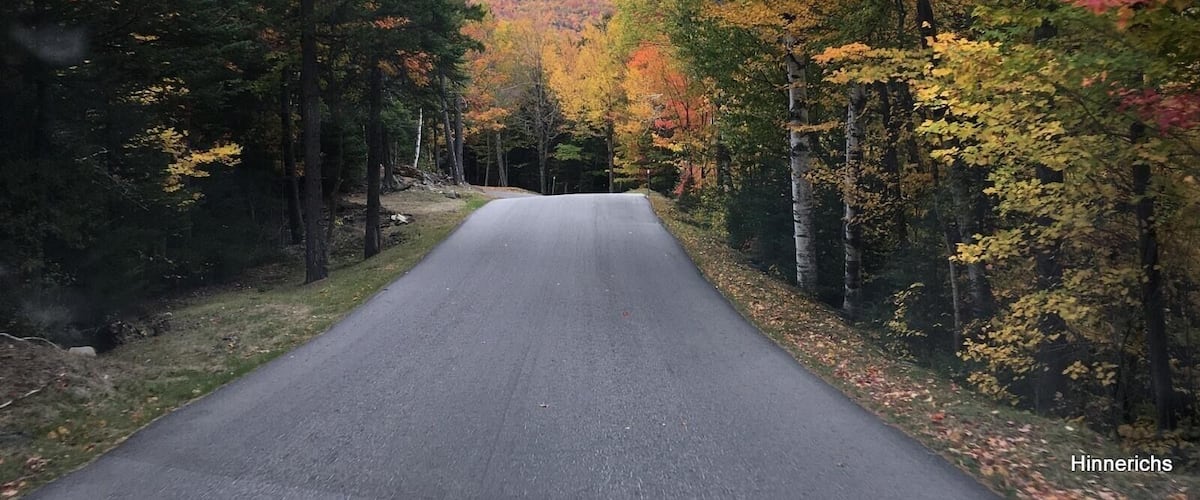 On the Mt Washington road in October