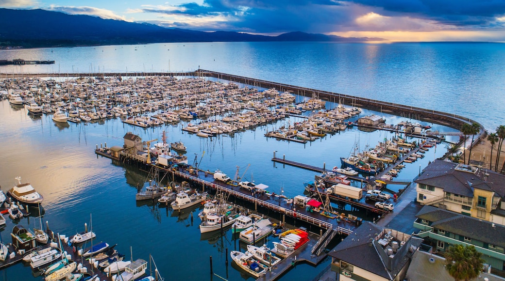 Santa Barbara Harbor at sunset