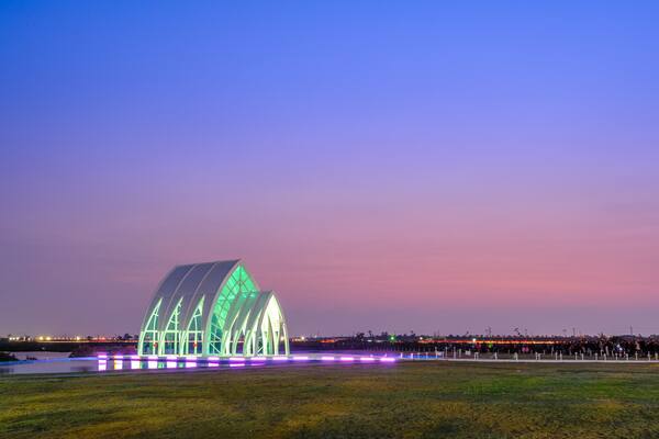 night view of beimen crystal church; Shutterstock ID 654691771; Job: Hotels.com Go Guides; Purchase Order: SP-2352; Client/Licensee: Mohamad Najib