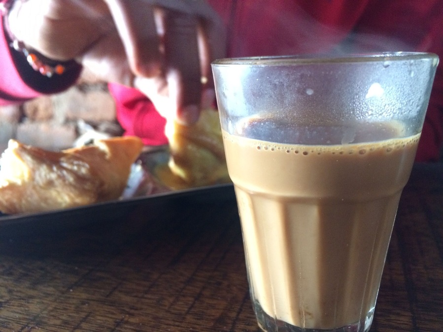 Indian road side tea .....
