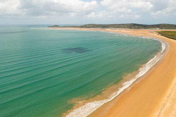 Eurimbula National Park showing landscape views, general coastal views and a beach
