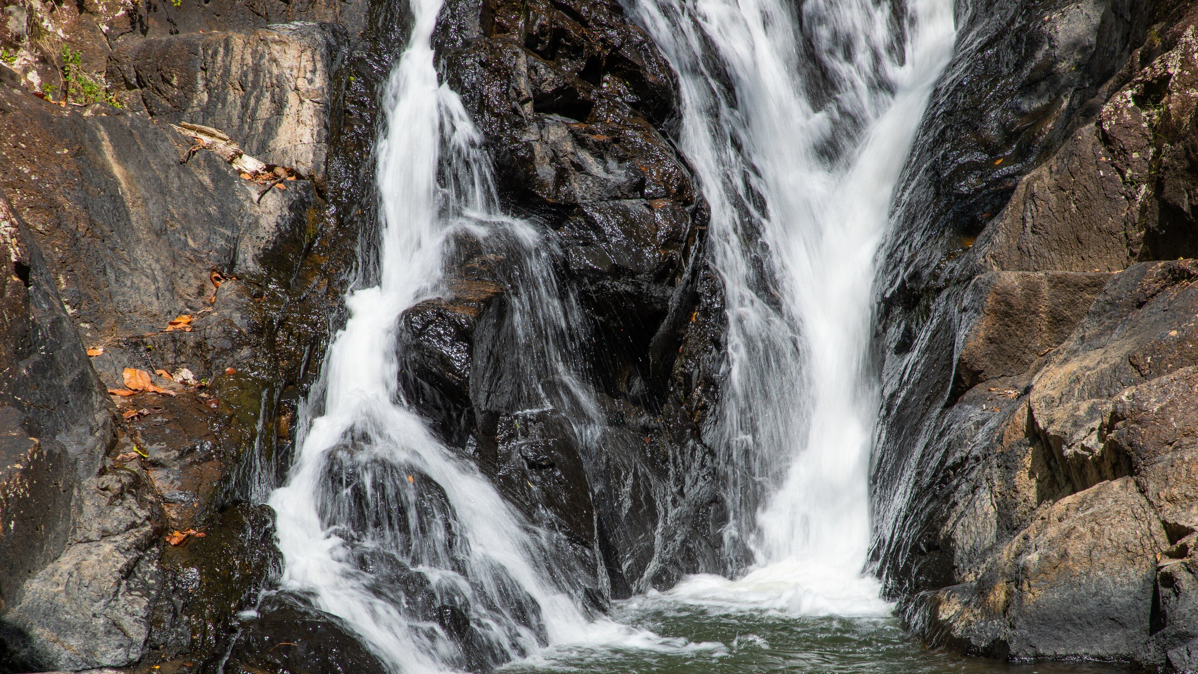 Mount Hypipamee National Park showing a waterfall