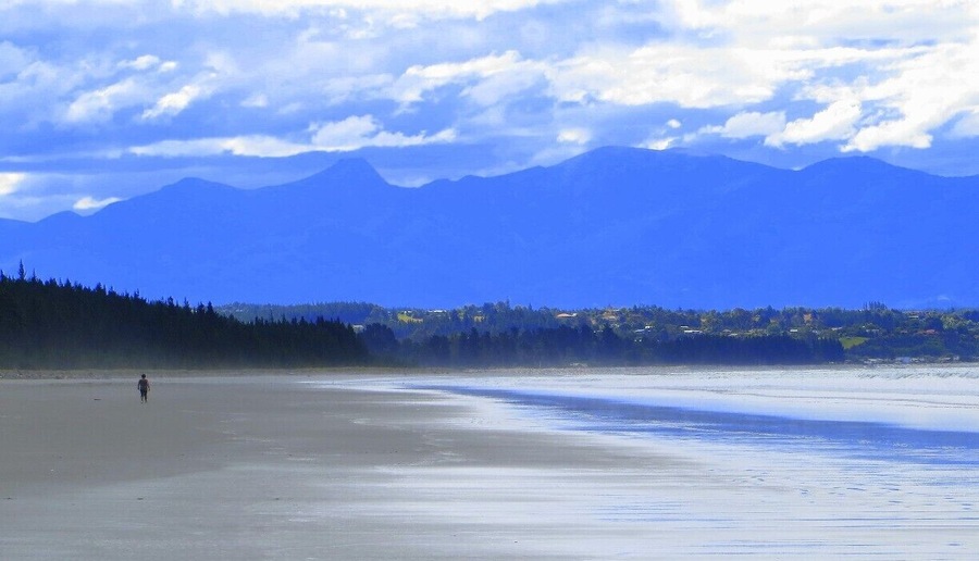 Taking a stroll on Rabbit Island at dusk #beach