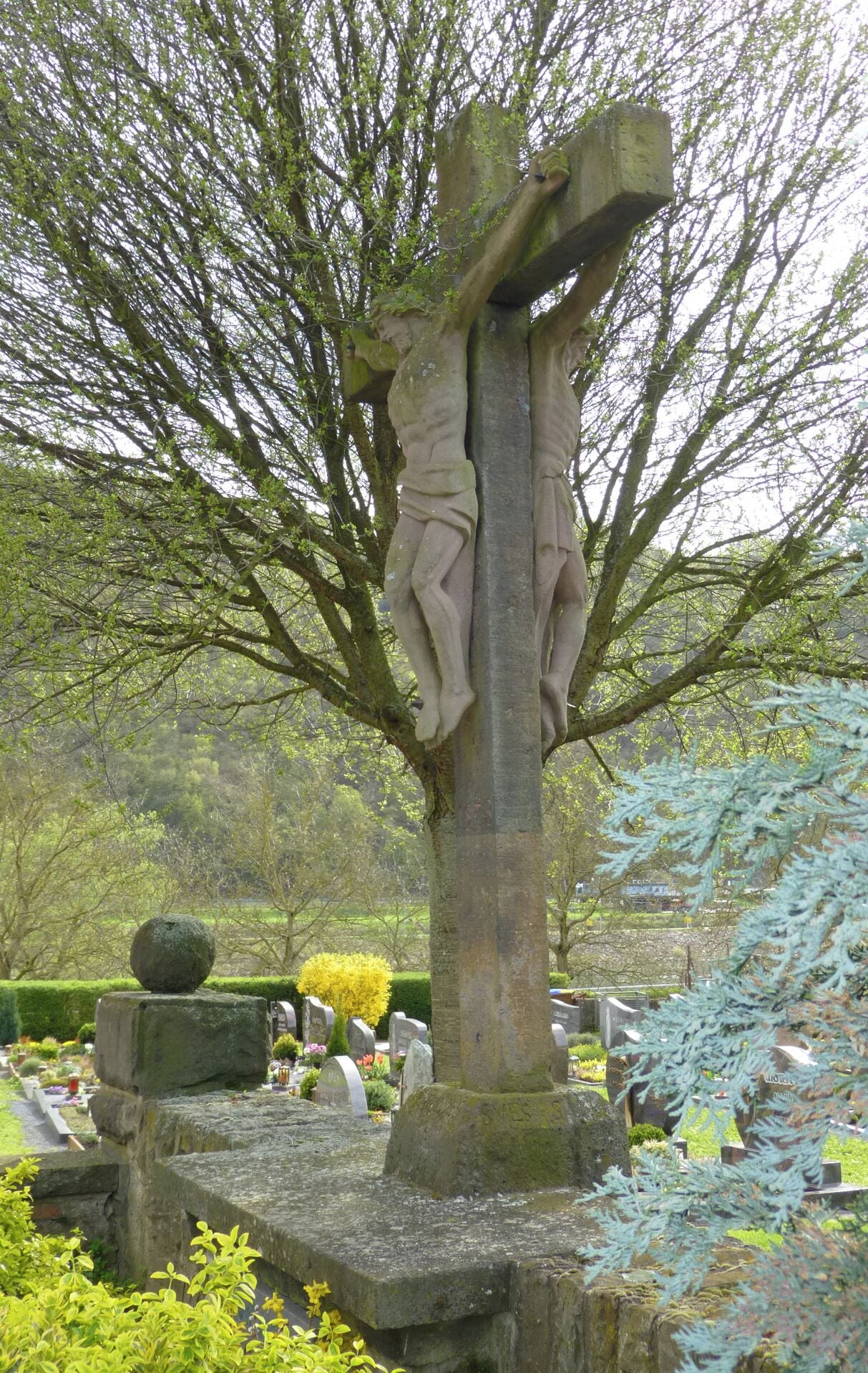 Rare double Christ, Müden (Mosel) near St Stephen church.