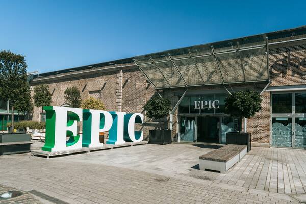 EPIC The Irish Emigration Museum which includes signage