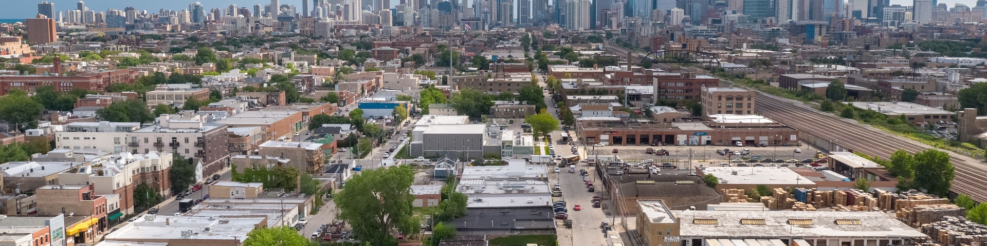 Chicago West loop Skyline