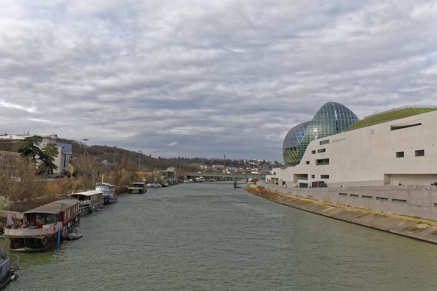 Boulogne-Billancourt, Paris Area, France - La Seine Musicale building on Ile Seguin