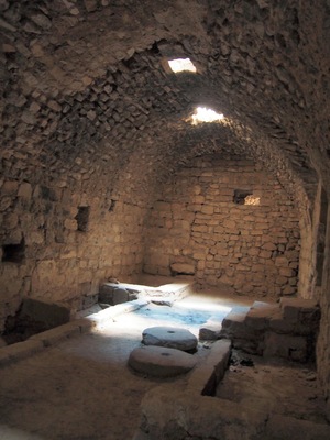 The kitchen inside the Crusader Castle at Karak