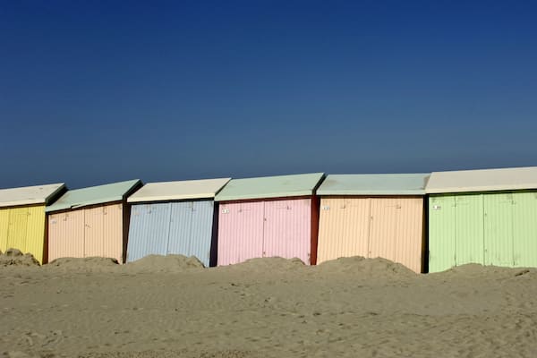 France, colored beach huts at Berck, Shutterstock ID 42036802, Purchase Order: -