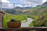 From a balcony in Peyre this is the world's tallest bridge at the pont at Millau. If ever you're in the area, try to take a drive beneath it, the majesty is so omnipresent when you gaze at it overhead.