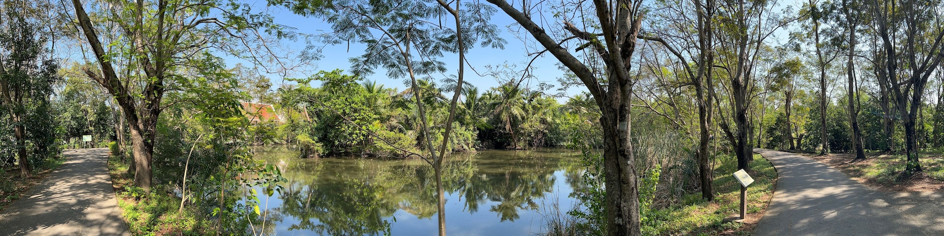 Si Nakhon Khuean Khan park panorama at Bang Kachao in Bangkok