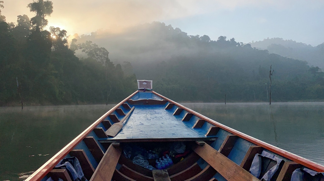 Khao Sok National Park was dedicated in December 1980, and shortly thereafter dammed in 1982 creating the largest freshwater lake in Thailand, known as Cheow Larn Lake. The area was ultimately saved due to a pandemic that wiped out the local population, giving it the name “Khao Sop” - Corpse Mountain. It then witnessed guerrilla warfare, providing an ideal location for natural protection, which ultimately discouraged logging and hunting industries from taking form. Today it exists as an adventure playground with cave excursions, boat rides, and floating bungalow rentals.
#History #Thailand