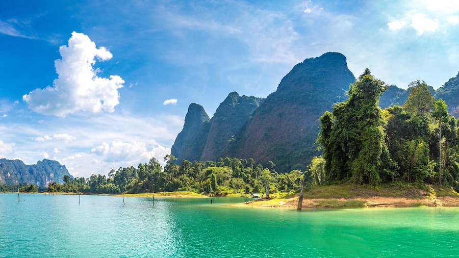 Cheow Lan lake in Thailand