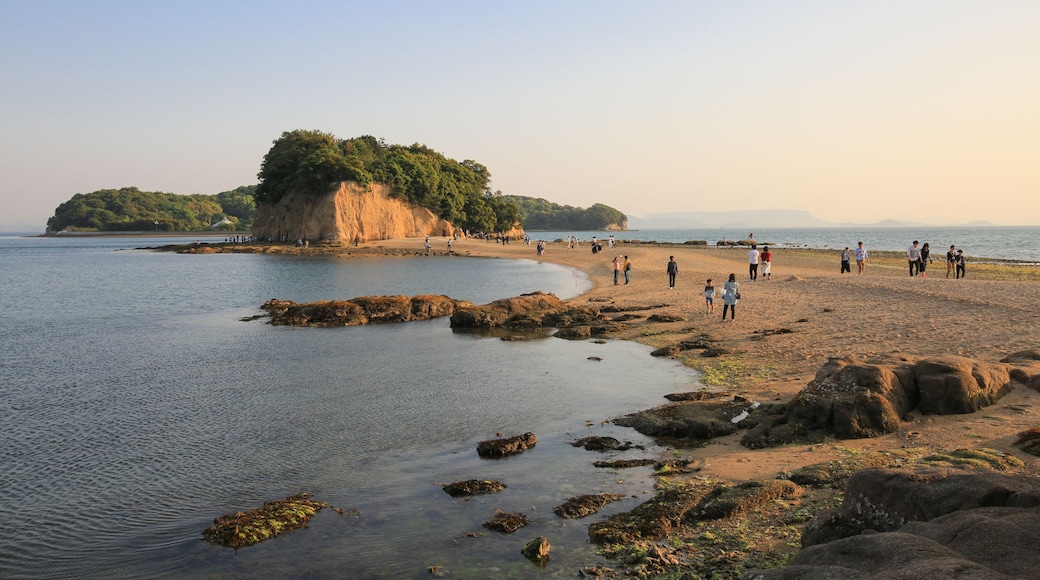 香川県土庄町 夕暮れのエンジェルロード