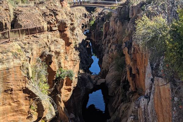 Much more beautiful potholes than I am used to hitting with my car.
