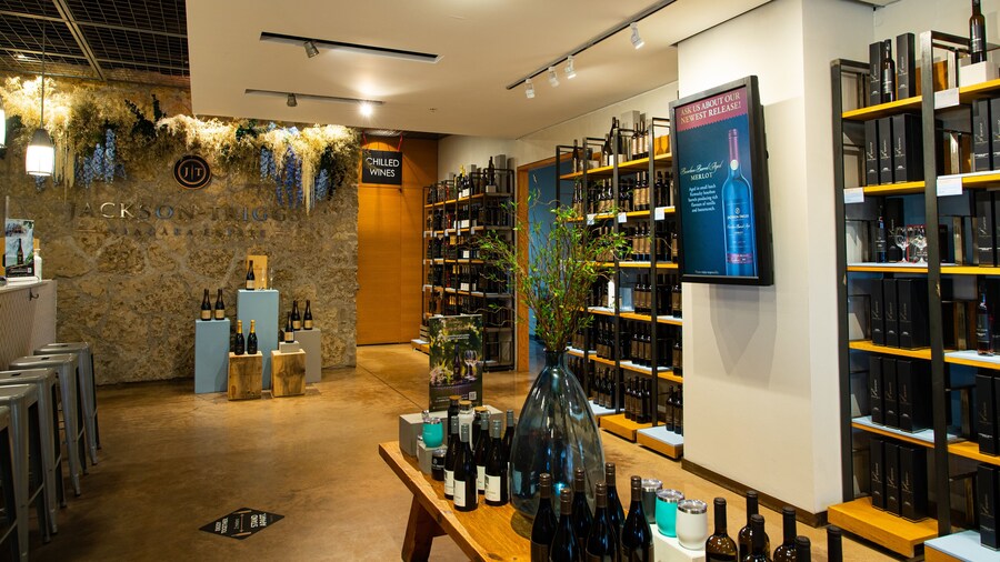 Jackson-Triggs Winery which includes interior views