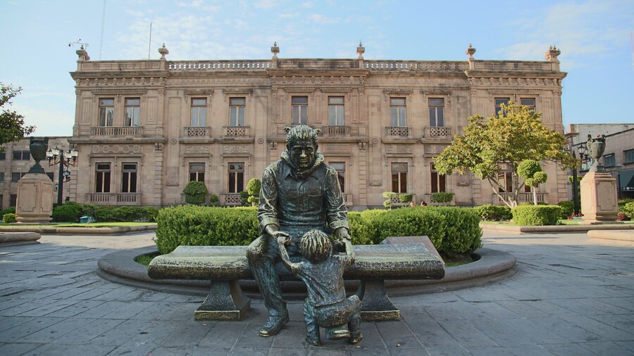 theater of the historic center of the colonial city of San Luis Potosí Mexico.