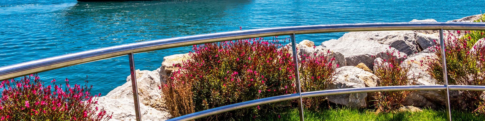 Luxury yacht enters Puerto Banus, Nueva Andalucia, Marbella, Province of Malaga, Andalusia Spain