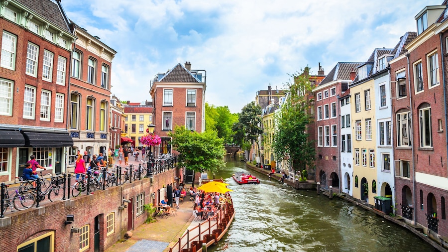 Traditional houses on the Oudegracht