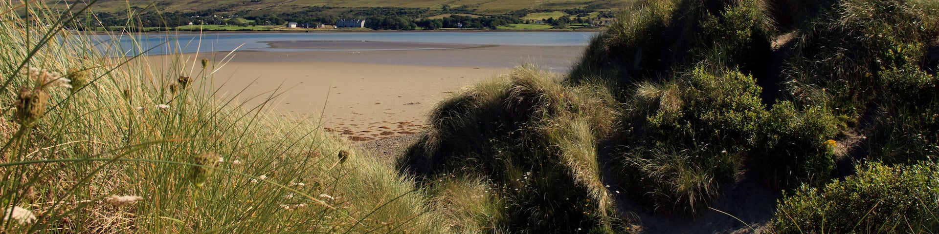 Westport (Ireland), - July 20, 2016: Bertra Beach at the and croagh patrick, Westport, Co. Mayo, Ireland