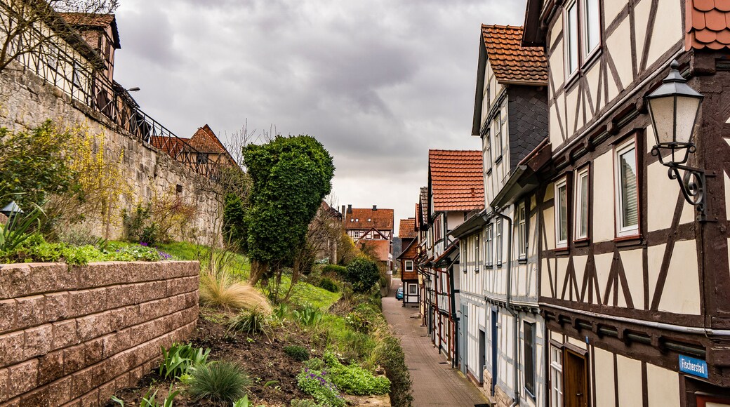 In the town Bad Sooden-Allendorf on the river Werra in Hesse, Germany
