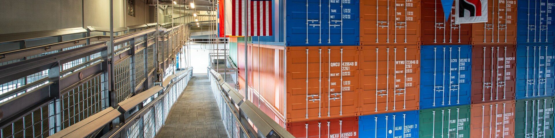 GulfQuest National Maritime Museum which includes interior views and a marina