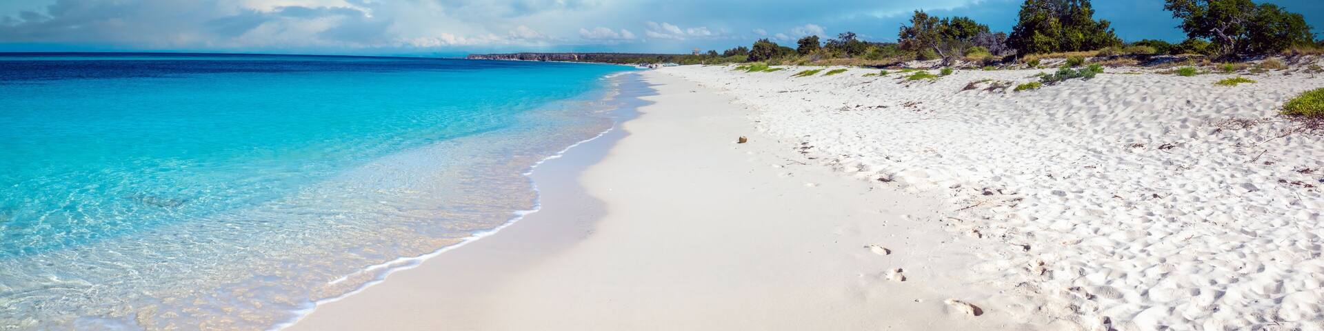 Heavenly Bahía de las Águilas beach with one of the most crstalline waters in the world, Pedernales province, Dominican Republic