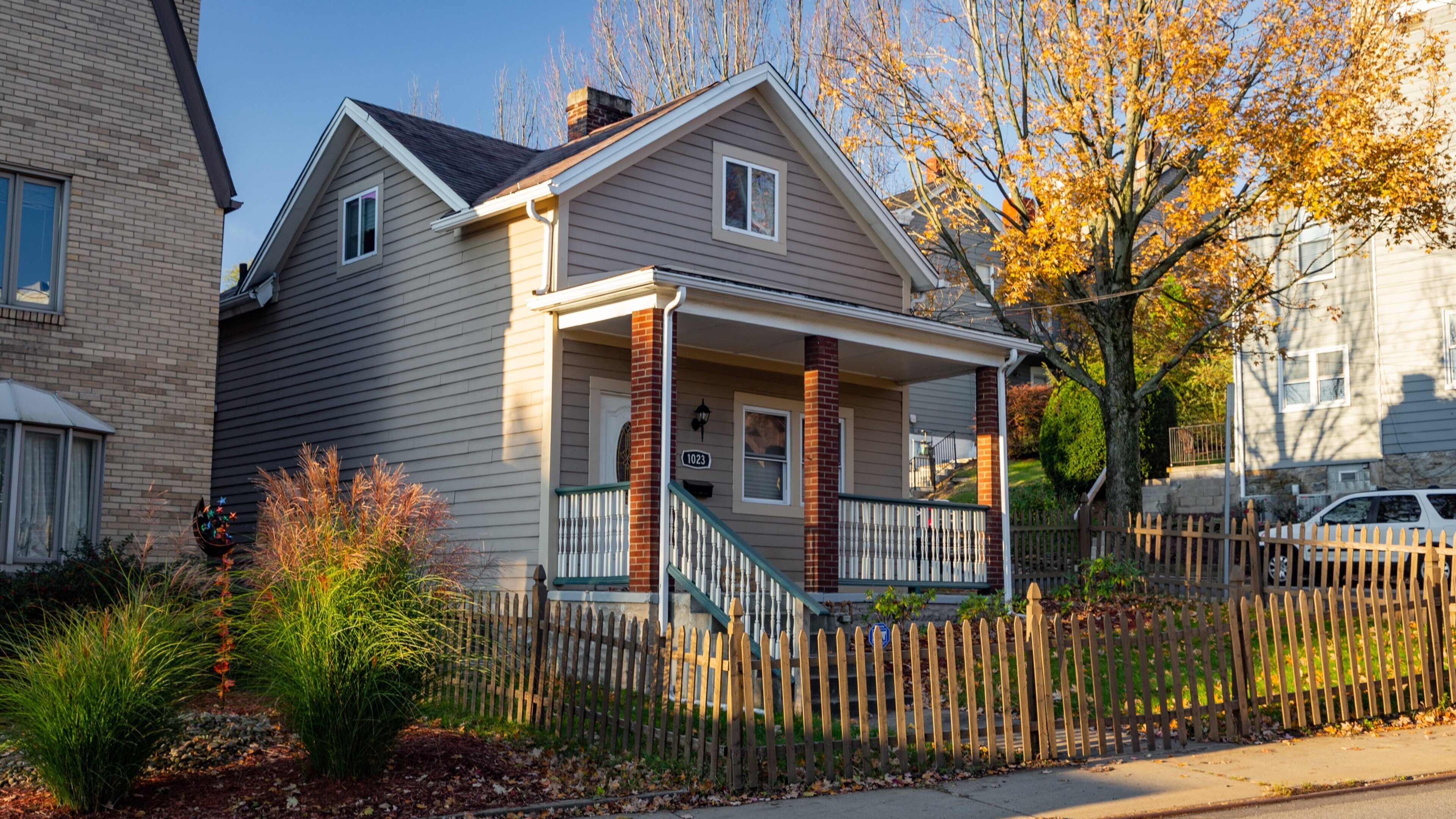 South Shore featuring autumn leaves and a sunset