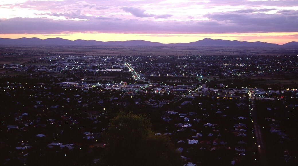 Sunset over Tamworth during the Country Music Festival. Australia.