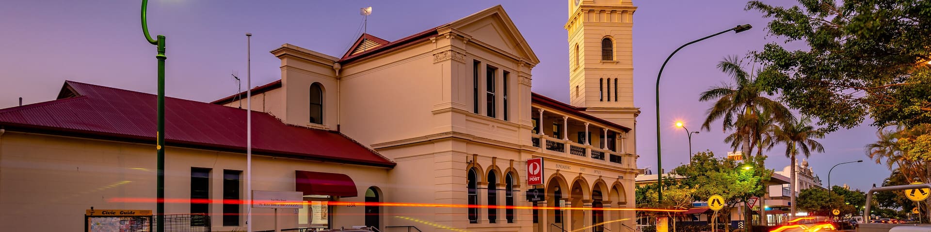 Historical post office building in Bundaberg, Queensland, Australia