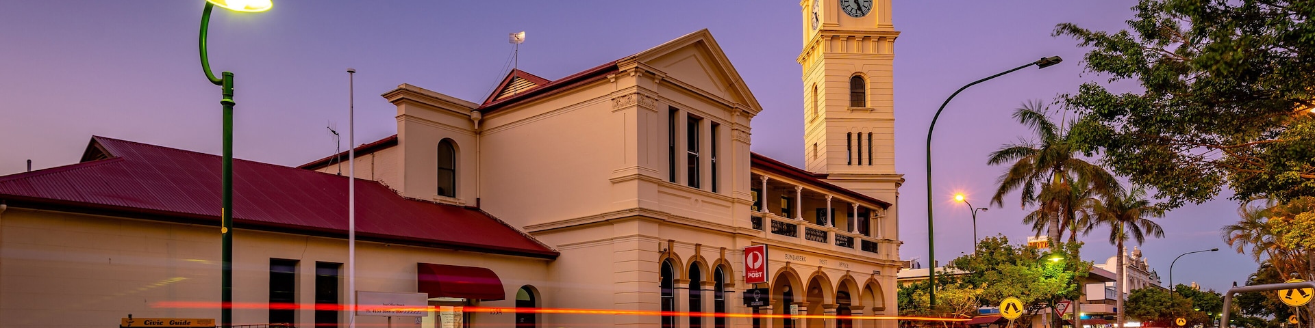 Historical post office building in Bundaberg, Queensland, Australia