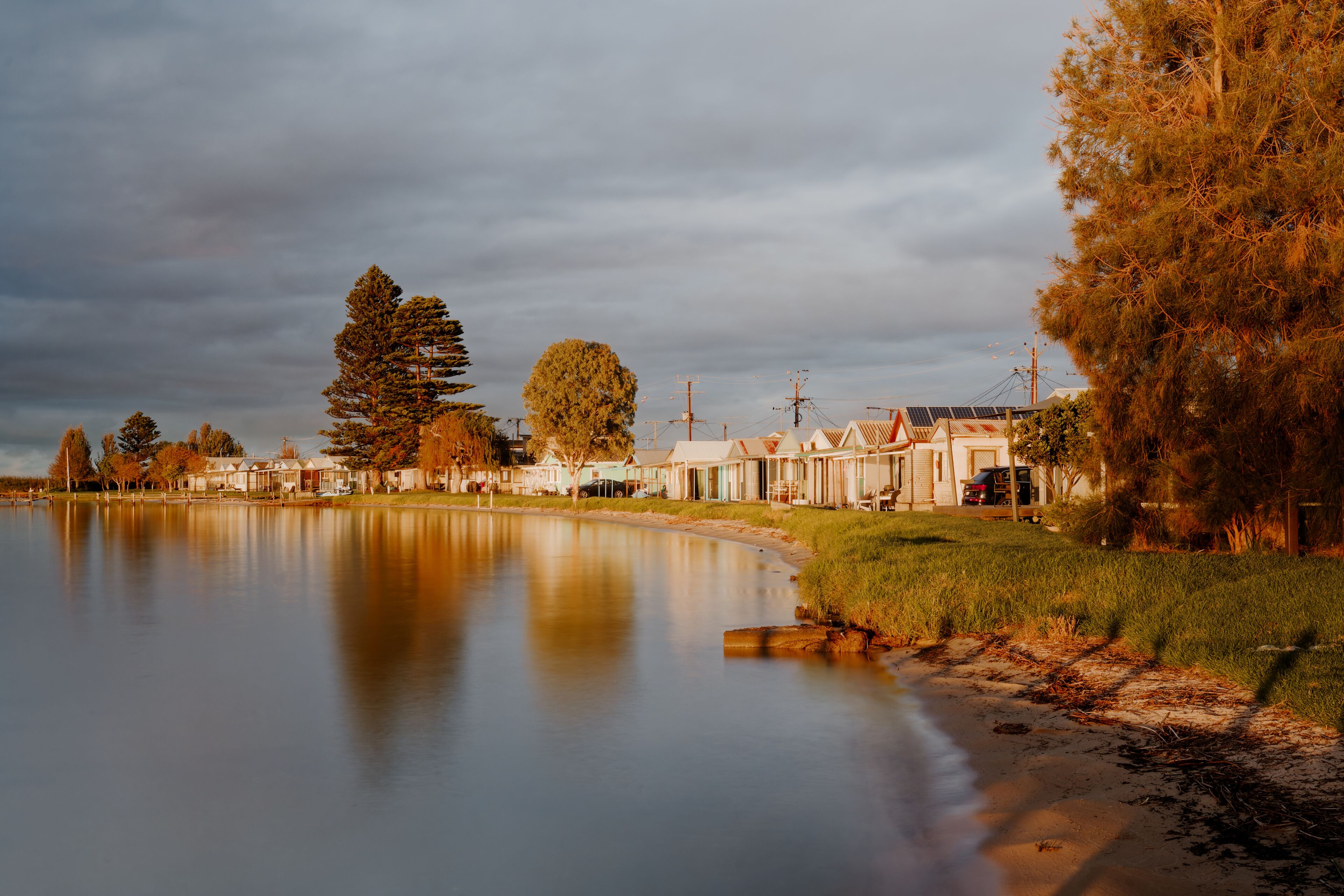 Idyllic Waterfront Shacks on Lake Alexandrina at Milang, South Australia