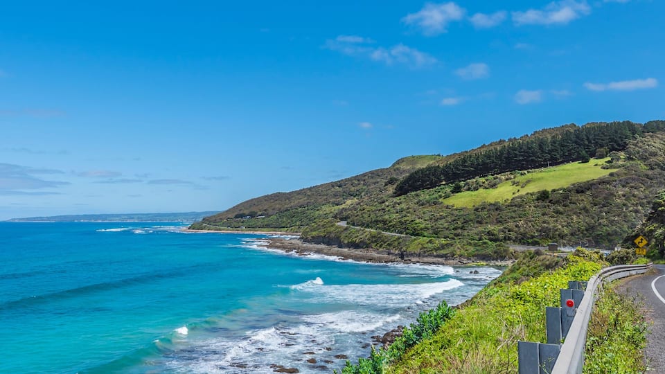 The Great Ocean Road, Victoria, Australia. Copy space for text.