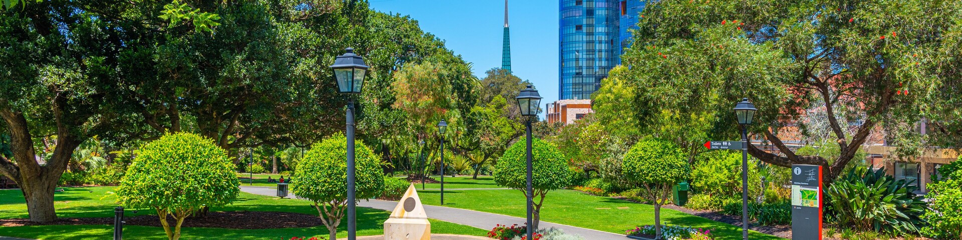 Stirling gardens in Perth, Australia