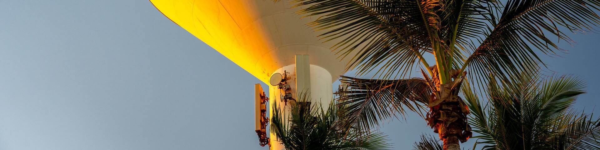 Port Hedland, WA, Australia - Communications tower at the Koombana Lookout
