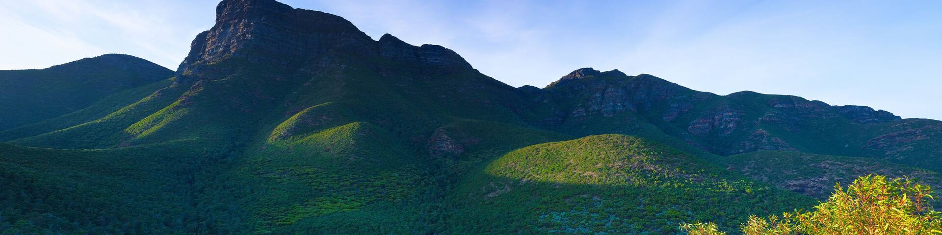 Early morning like on mountains range Western Australia